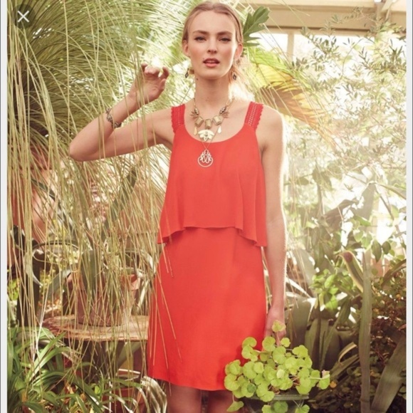 Anthropologie Dresses & Skirts - ANTHROPOLOGIE Red Tisana Crochet Dress {J10}